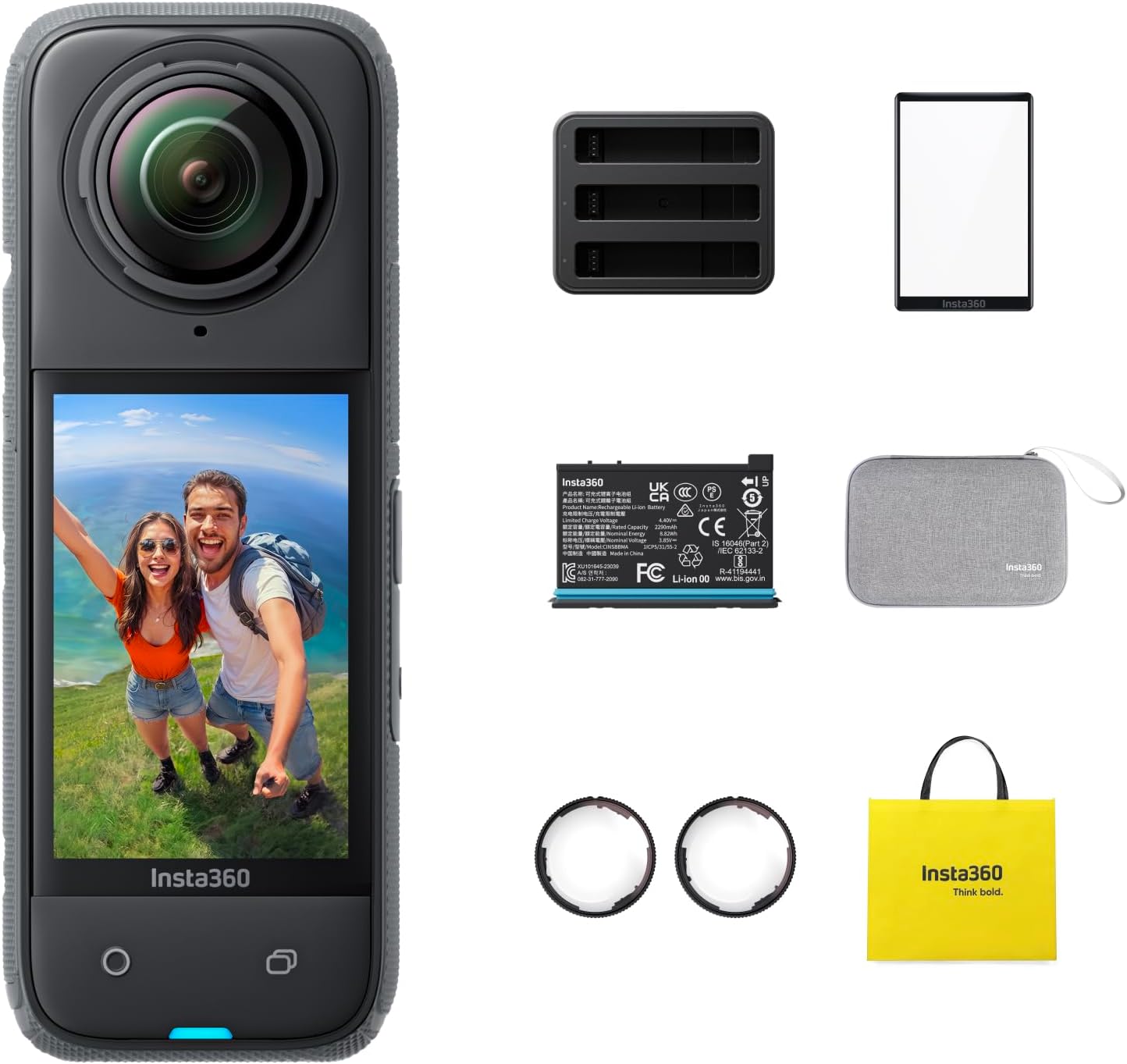 Insta360 X4 Action Bundle: 8K 360 Camera with AI Editing