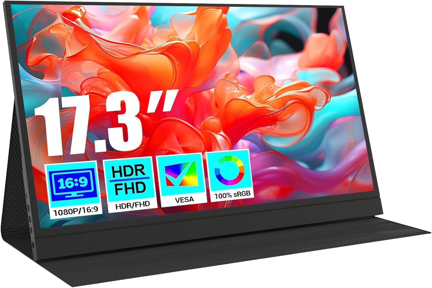 MSDONG 17.3 Portable HDR Monitor with 2 Speakers