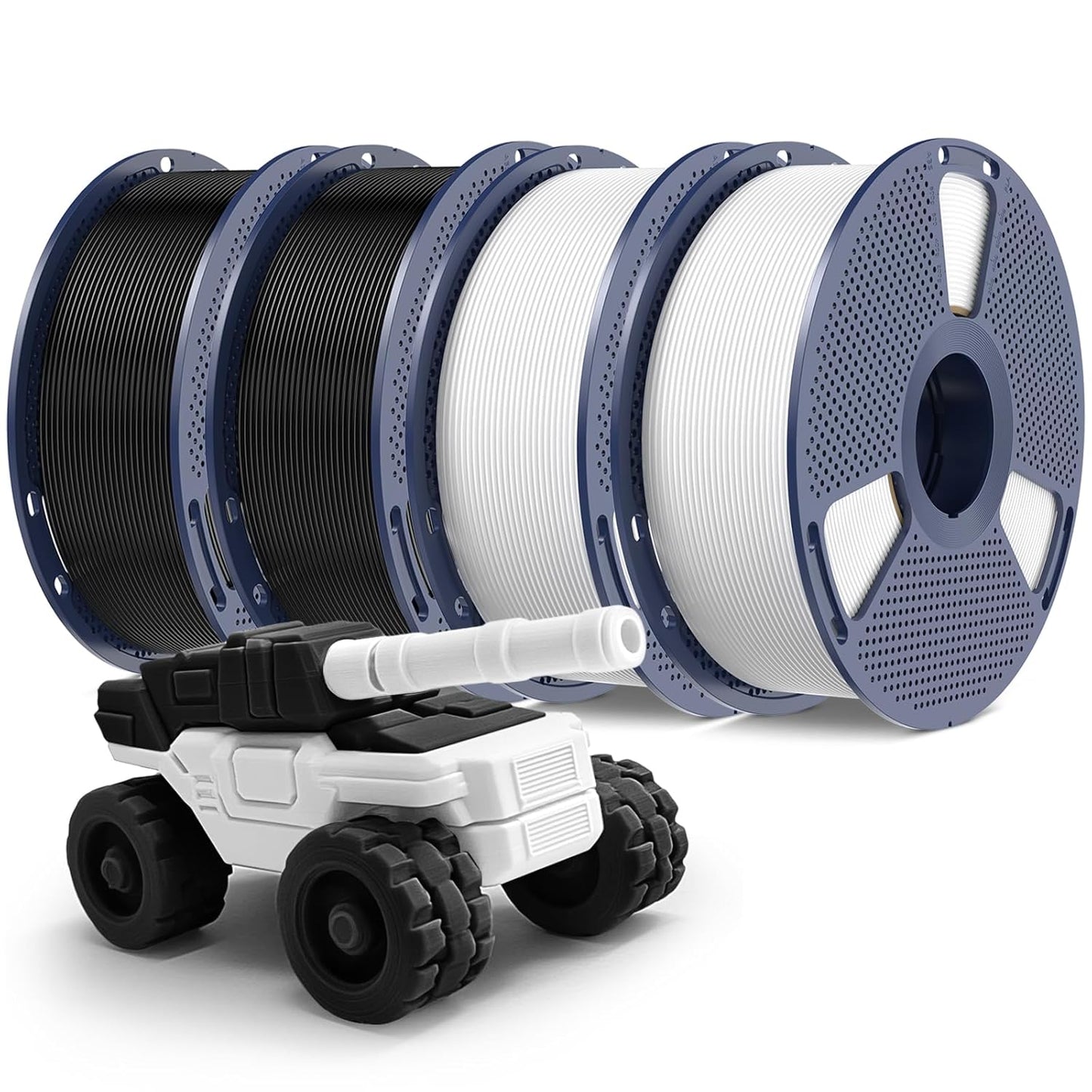 Premium PETG Filament 1.75mm for 3D Printing - 4kg Bundle