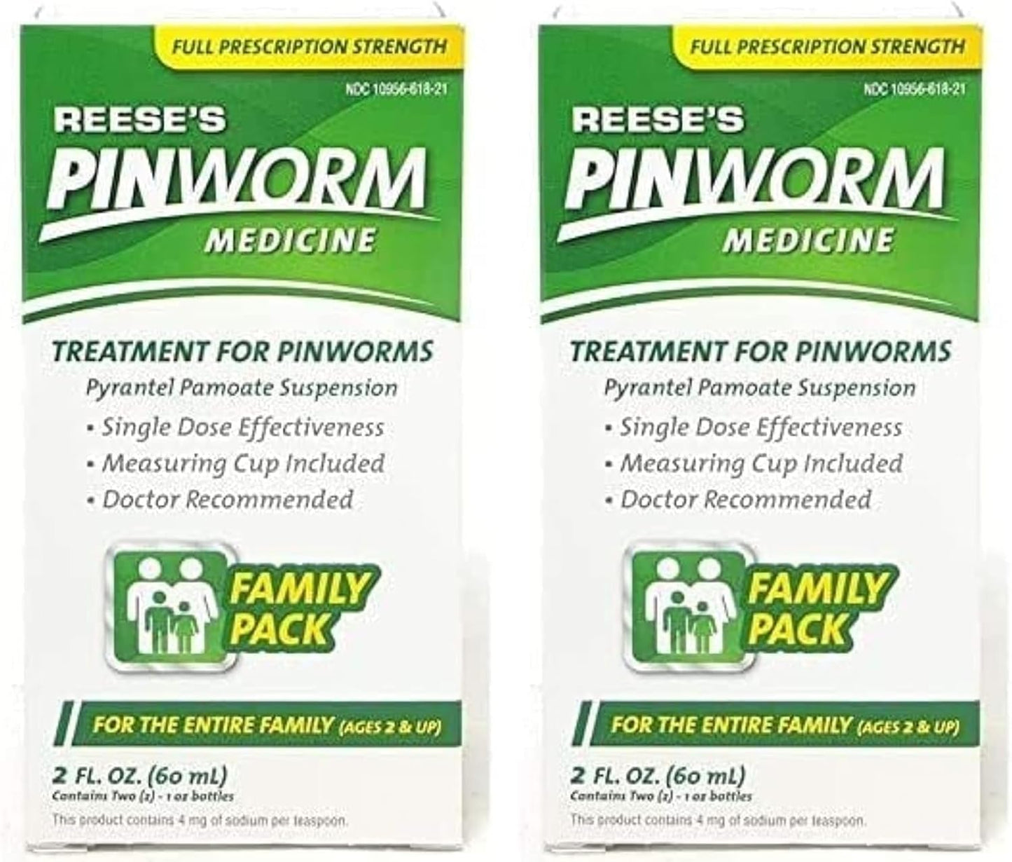 REESE'S PINWORM Medicine Liquid for Family, Full Strength 2 Oz