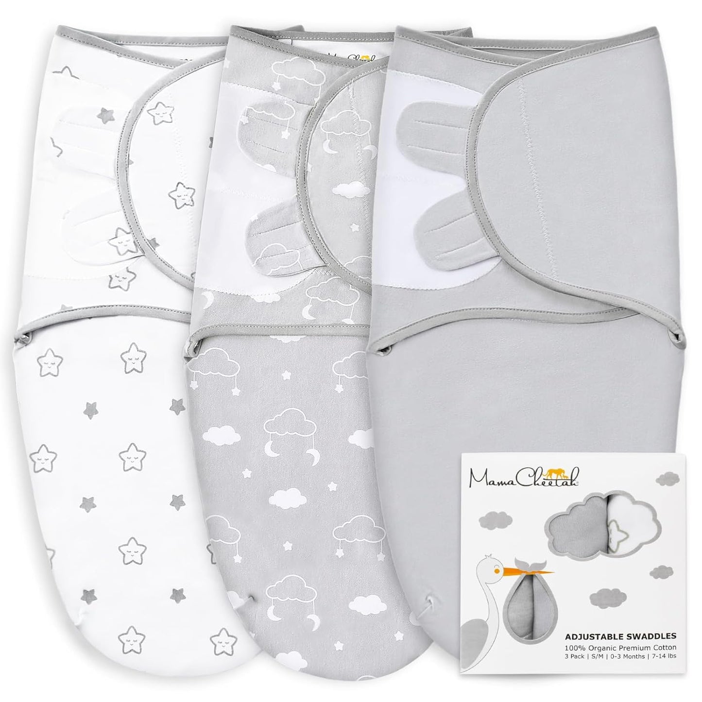 Mama Cheetah Preemie Swaddle Sack for Healthy Sleep