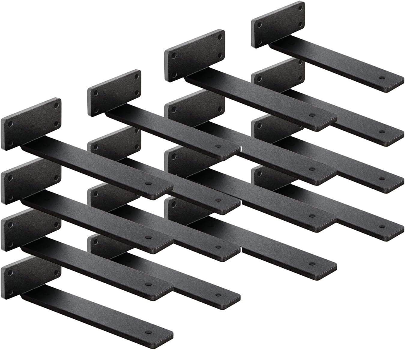 16 Pack Heavy Duty Floating Shelf Brackets for Home and Office