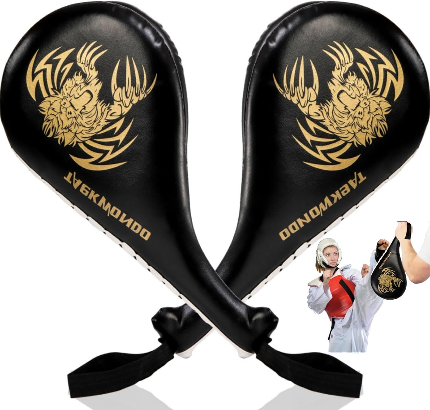 Ultimate Martial Arts Training Pads - 2 Pack, Youth/Adult, Black