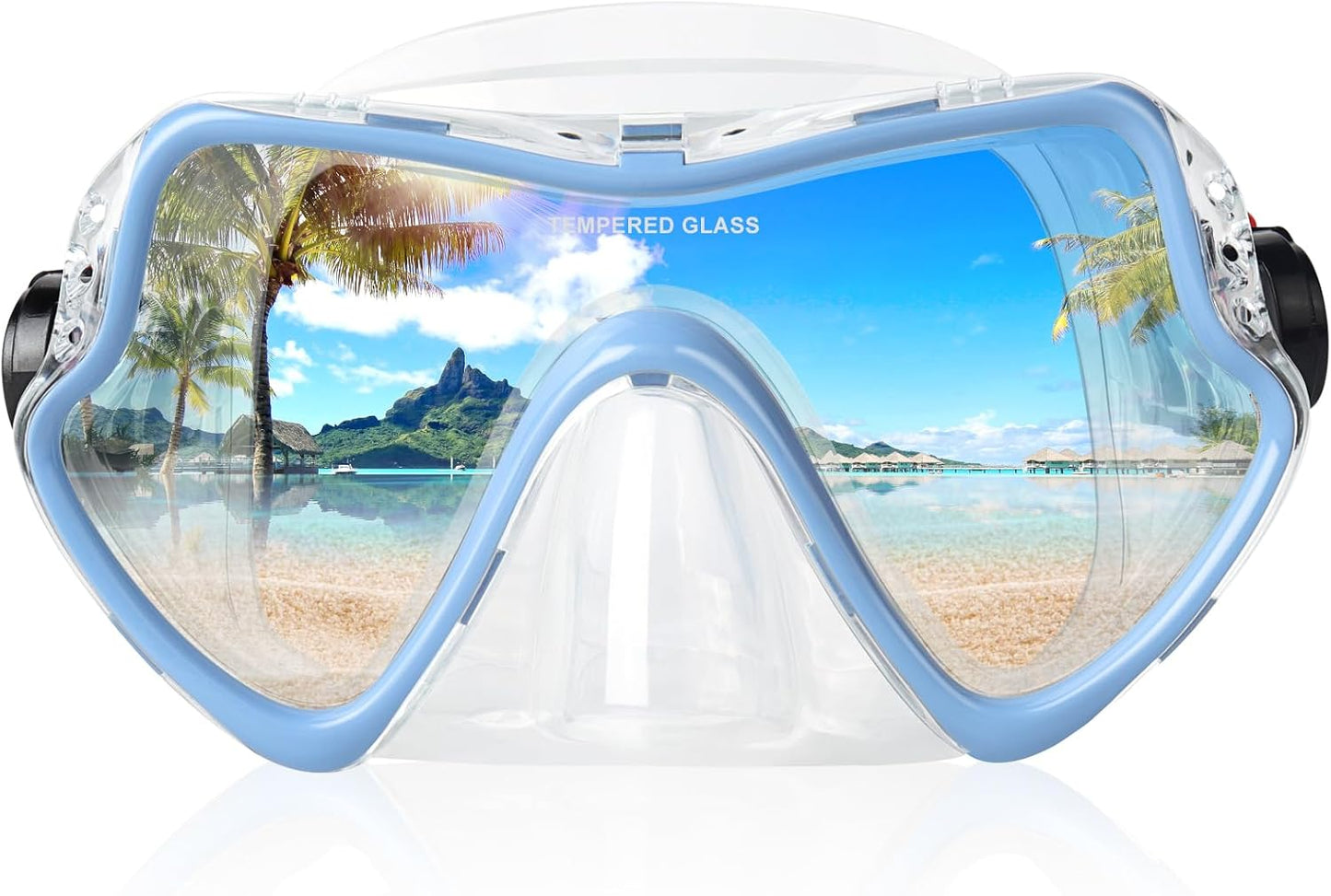 EXP VISION Snorkel Diving Mask - Clear Vision, Leak-proof Seal!