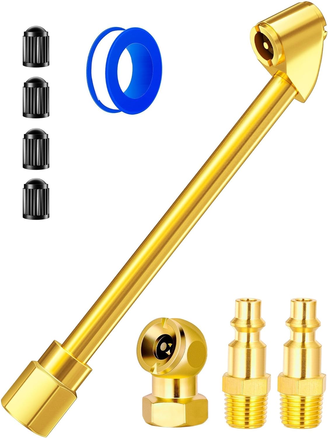 LUMITECO Dual Head Air Chuck Set: No Air Leakage!