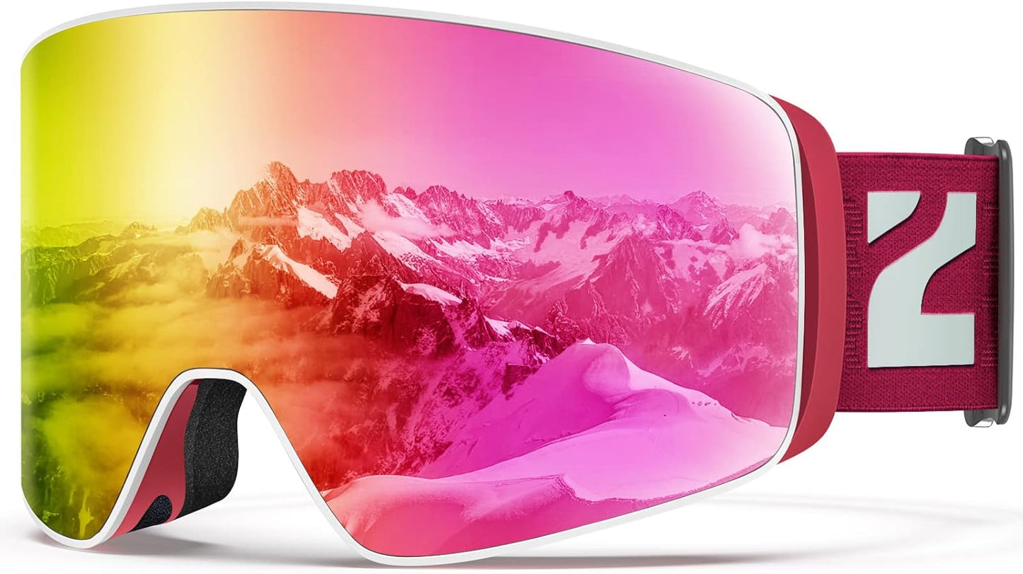 ZIONOR OTG Ski Goggles: Crystal Clear Vision!