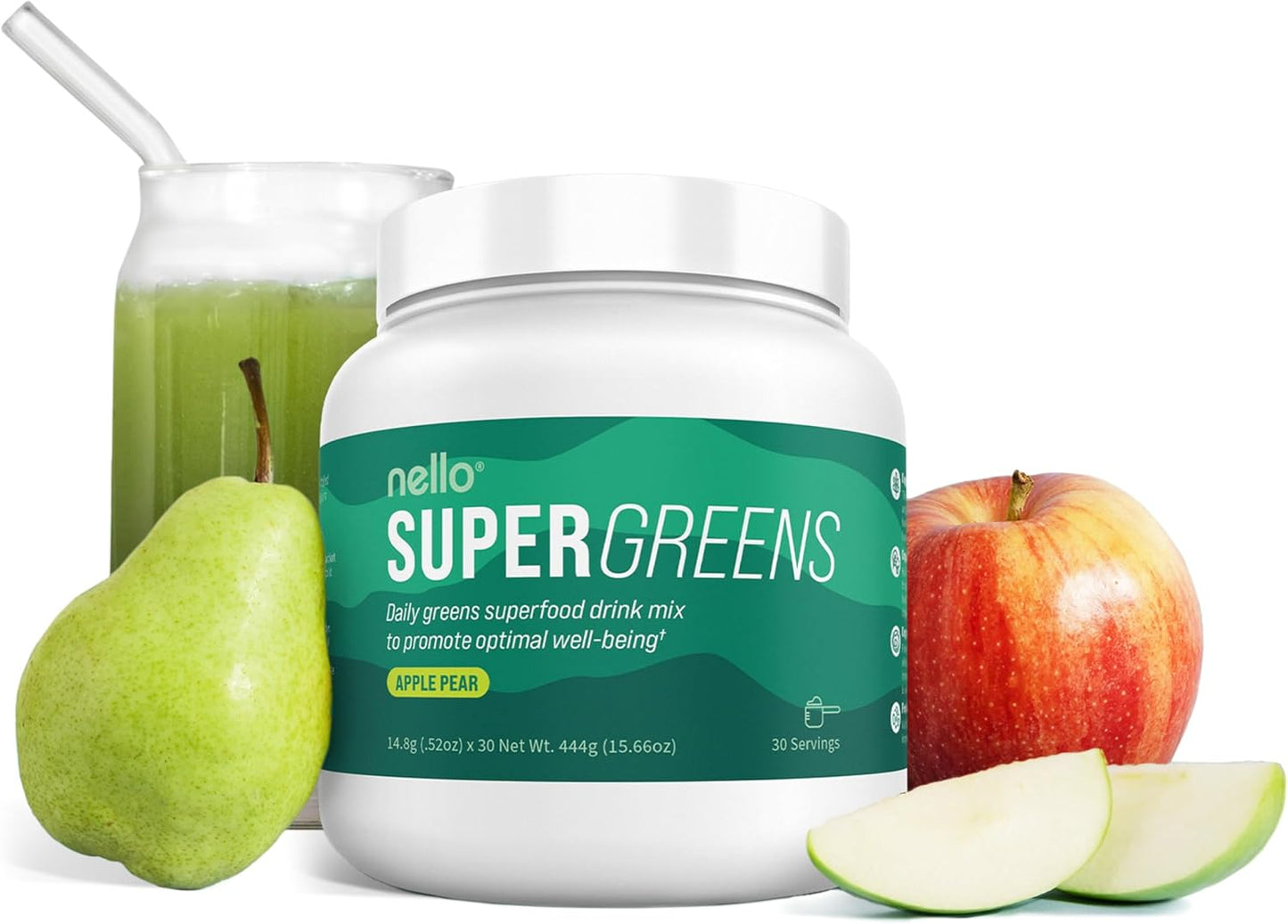 Supergreens Premium Superfood Greens Drink Mix for Wellness
