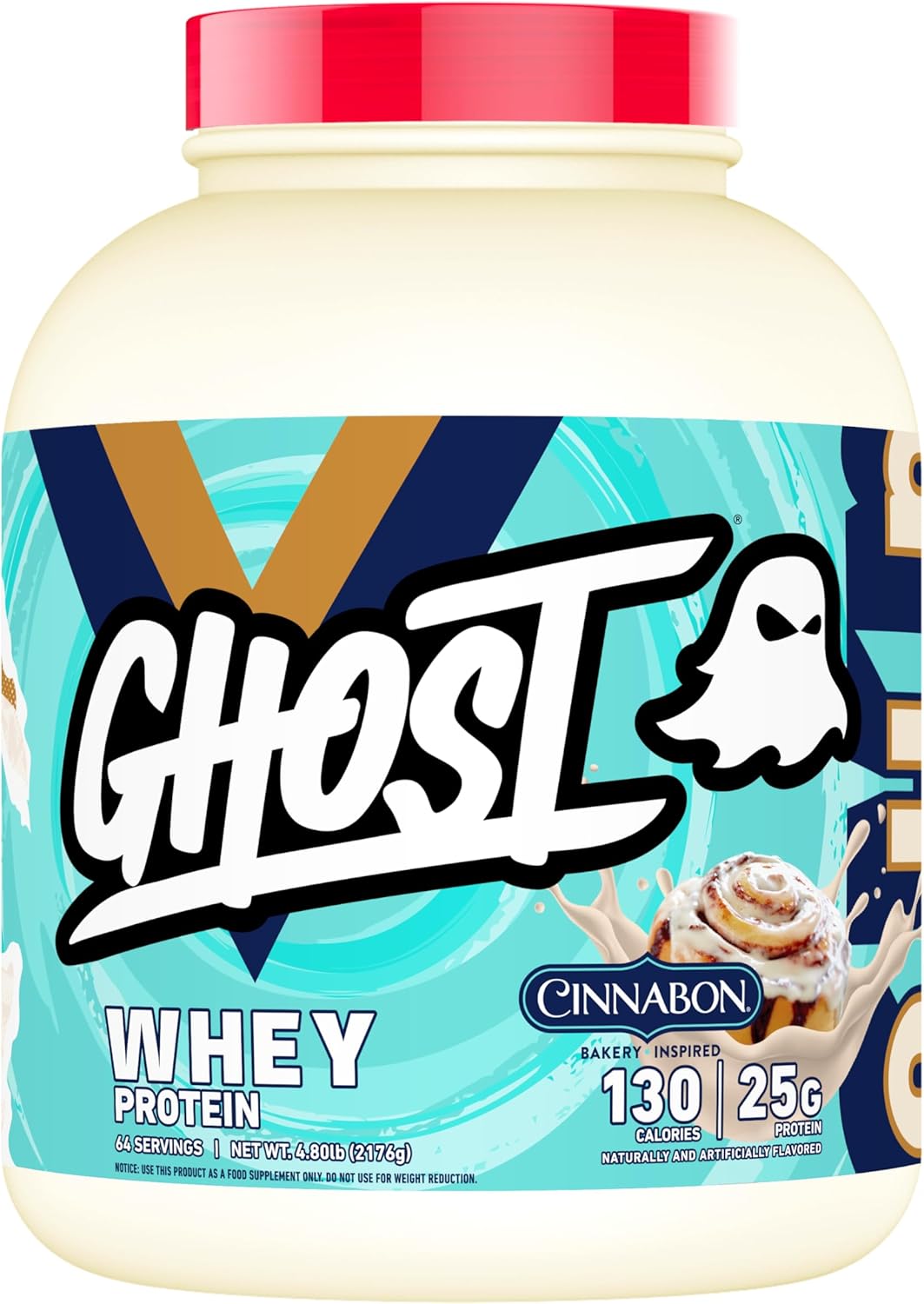 GHOST Whey Protein Powder Cinnabon Flavor for Post Workout
