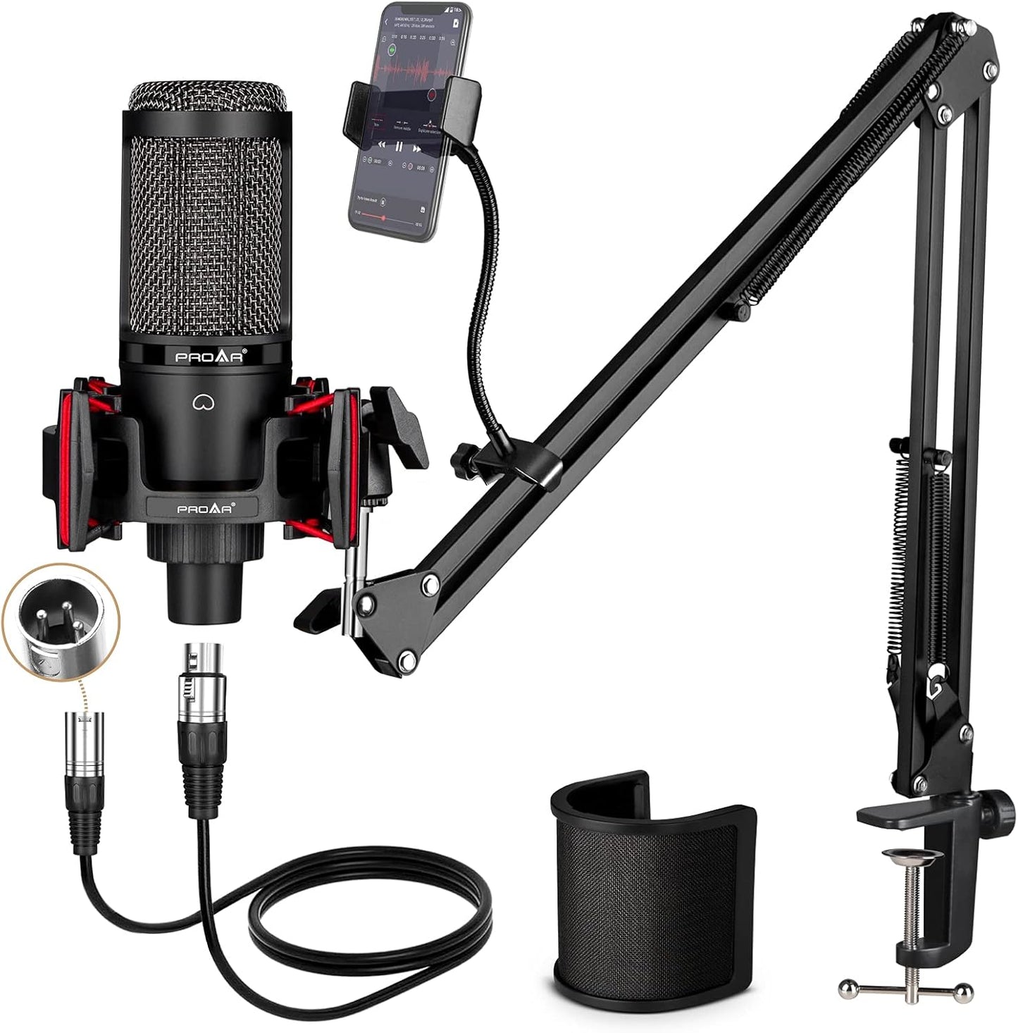 Condenser Microphone XLR for Professional Studio Recording