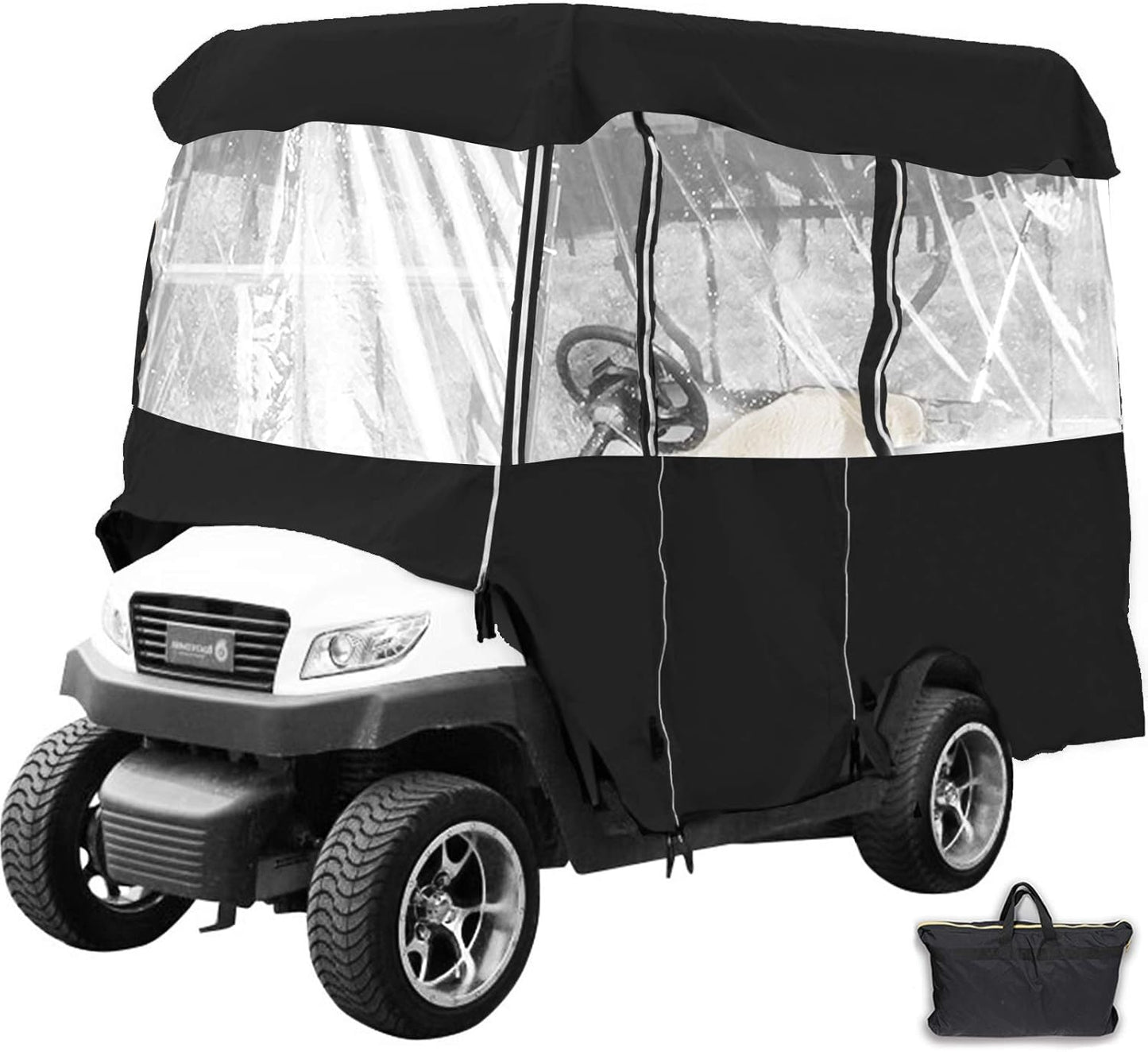 Waterproof 4-Person Golf Cart Cover by Happybuy