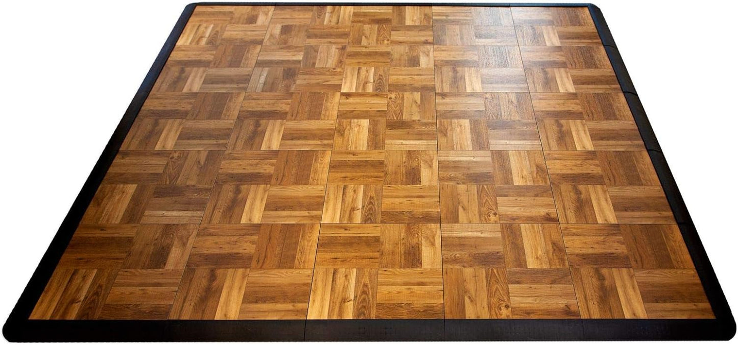 Big Floors Interlocking Lightweight Plastic Dance Floor Kit 5ft x 5ft