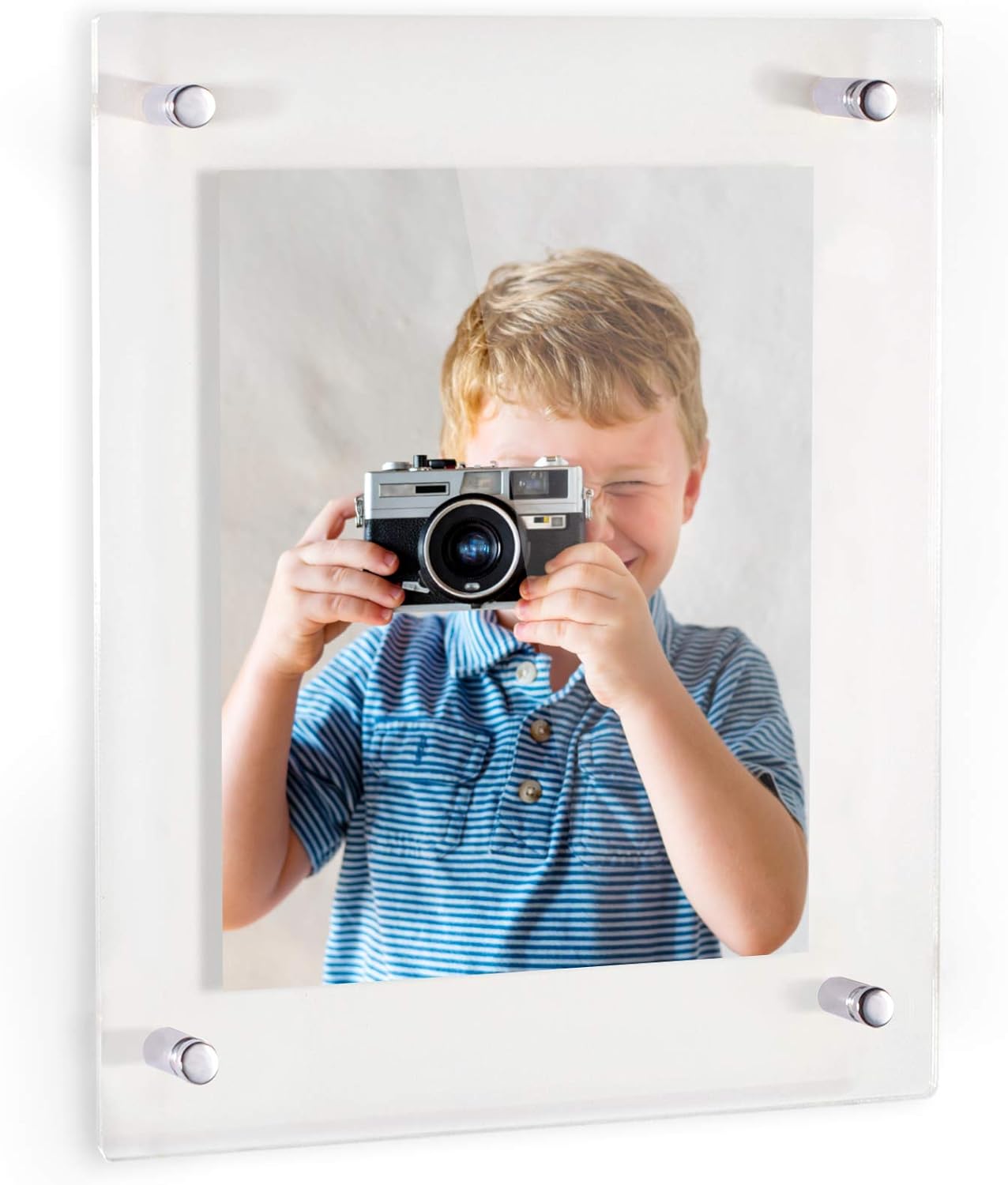 ArtToFrames Floating Acrylic Frame for Pictures Up to 8x12 in