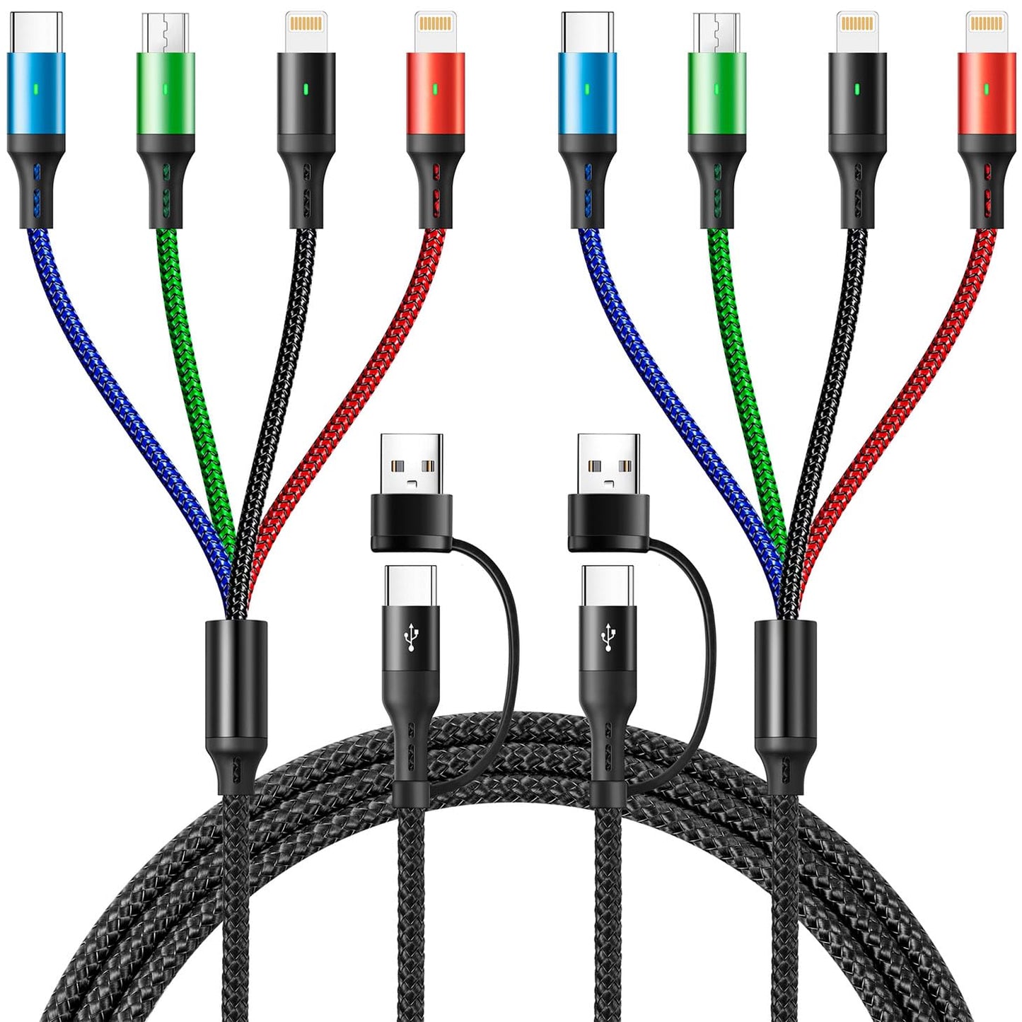 4-in-1 Fast Charging Cable Combo for All Devices!