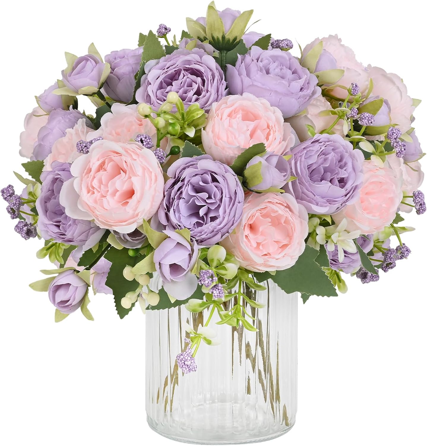 Peonies Artificial Flowers by MARTINE MALL for Home Decor