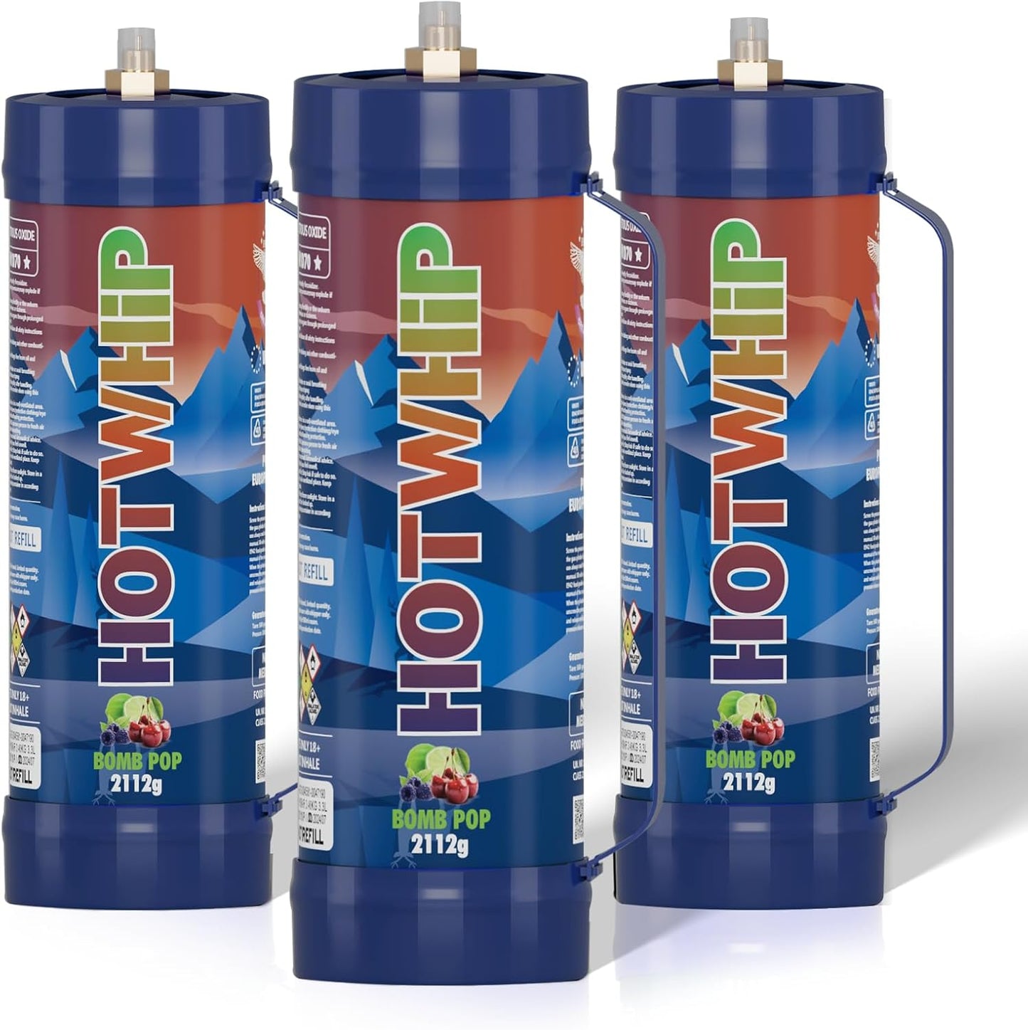 Premium Whipped Cream Charger - 3x3.3L Tanks for Perfect Desserts