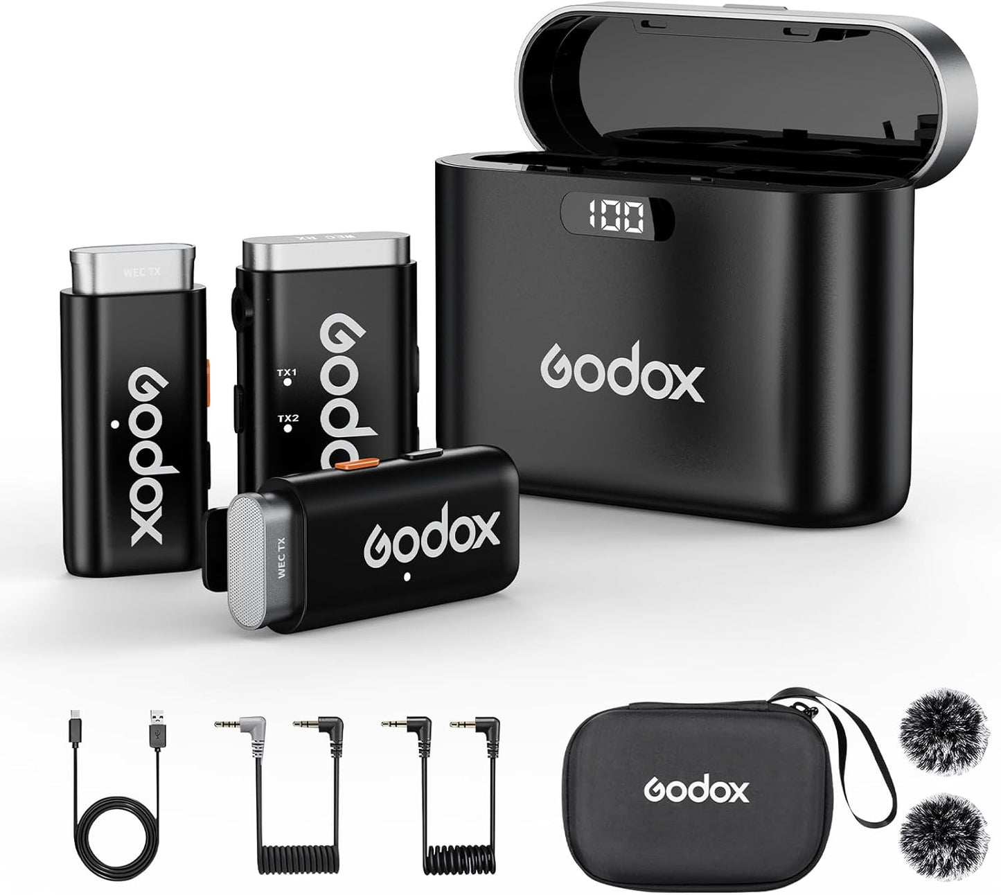 GODOX WEC Wireless Lavalier Microphone for Interviews and Vlogging