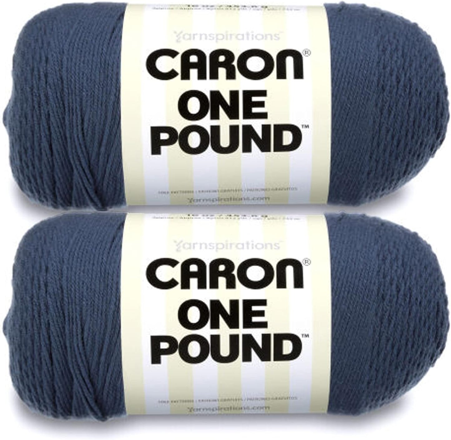 Caron One Pound Cape Cod Blue Yarn - Perfect for Knitting & Crochet