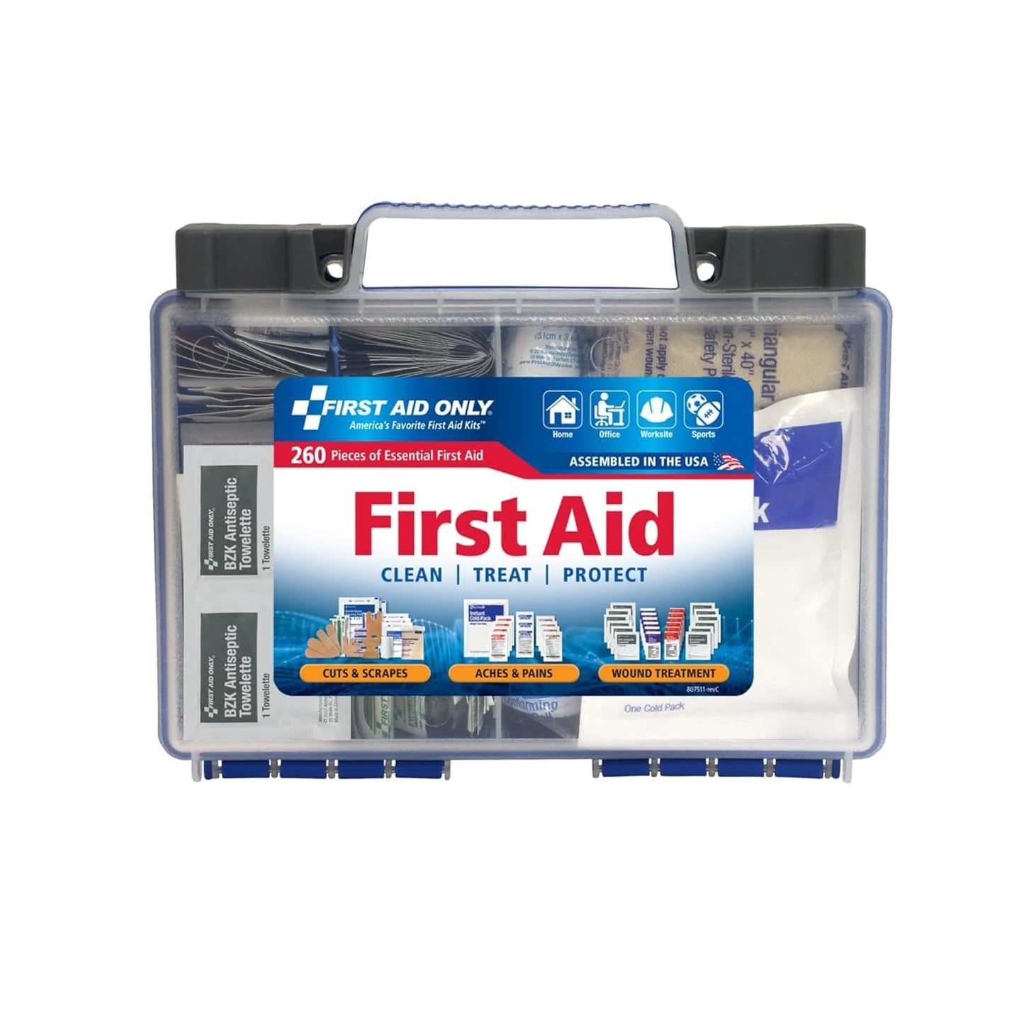 OSHA-Compliant 260 Piece First Aid Kit - All-Purpose
