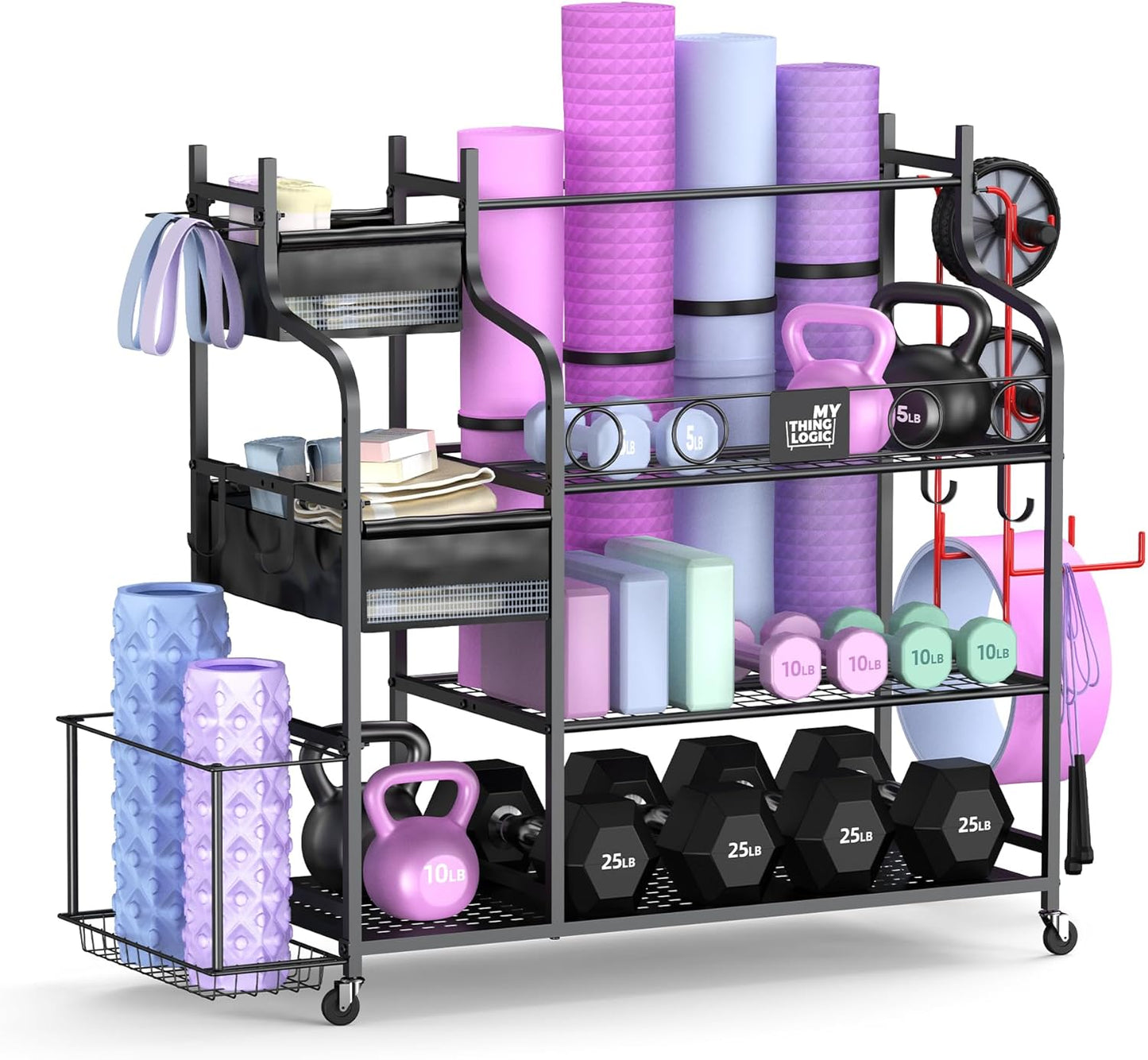 Mythinglogic Dumbbell Rack: Space-Saving Home Gym Storage