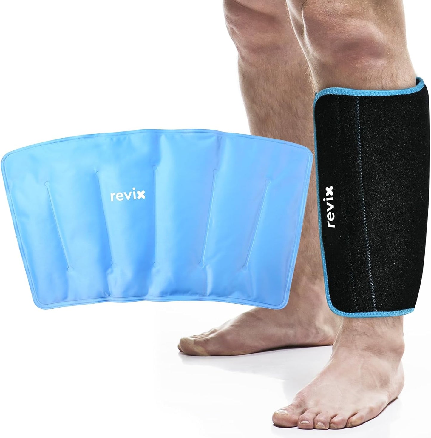 REVIX XL Shin Ice Pack for Calf and Elbow Discomfort Relief