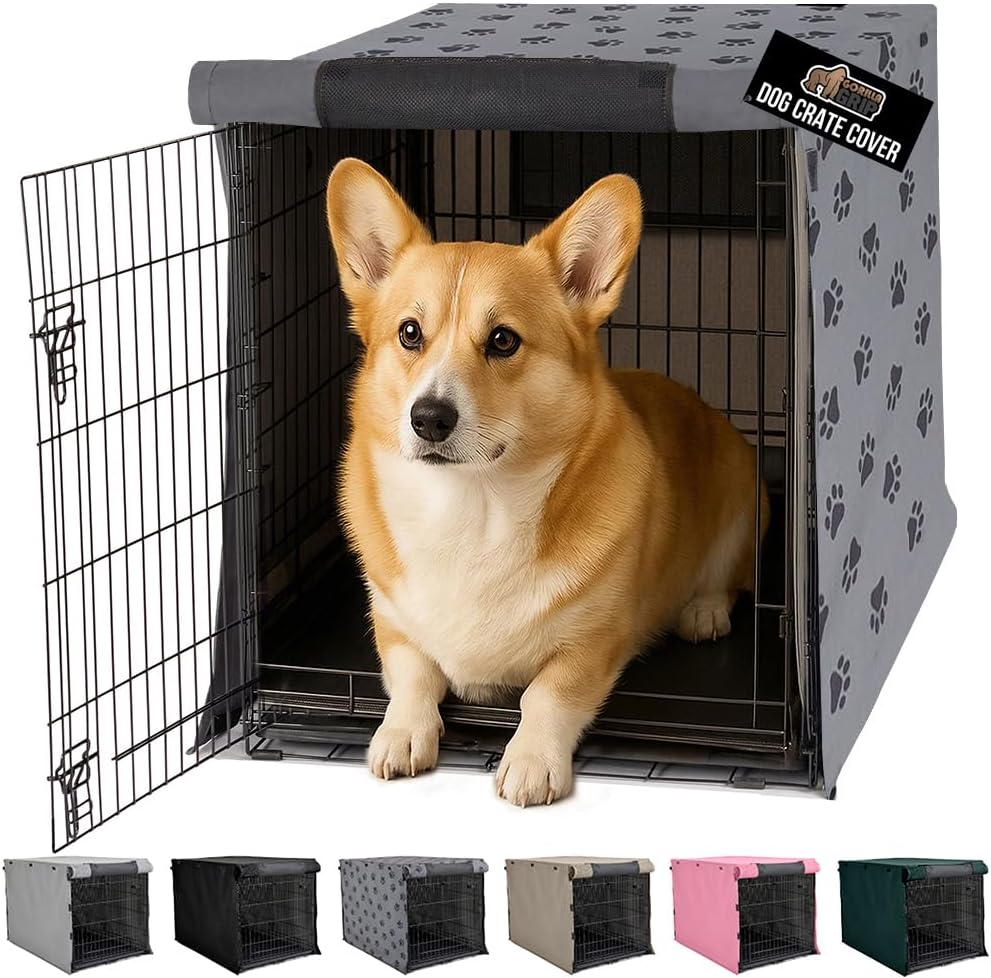 GORILLA GRIP Dog Crate Covers for 30 in Wire Kennels
