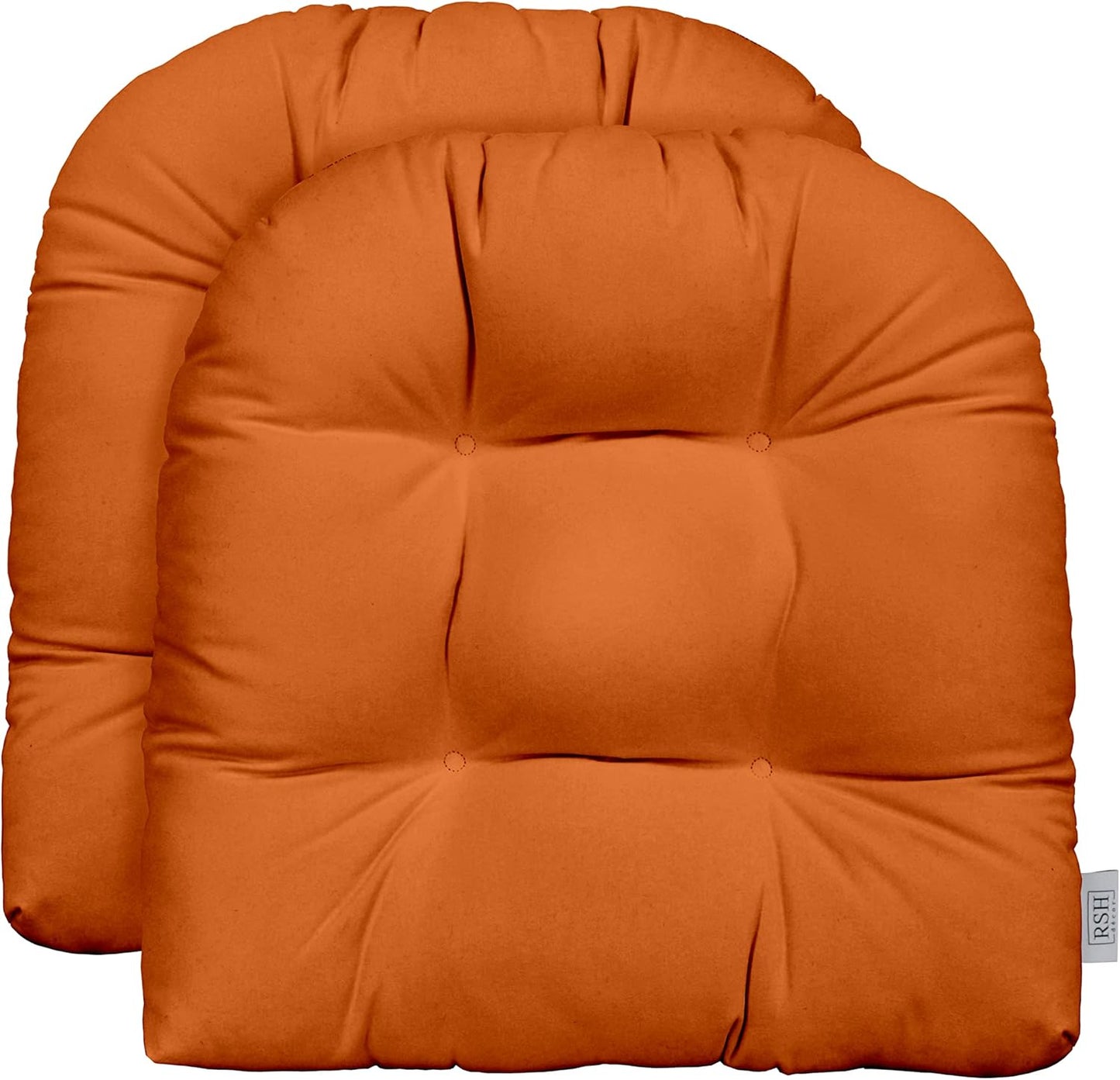 Sunbrella Tufted Wicker U-Shape Cushions Set of 2 for Comfort