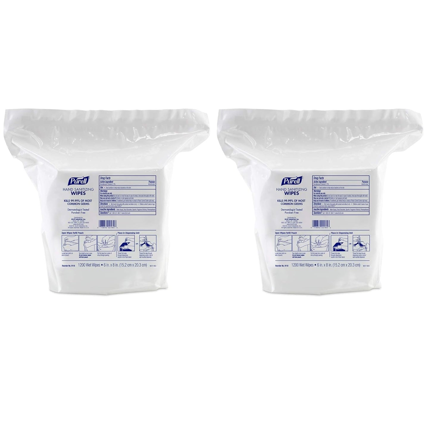 Purell Hand Sanitizing Wipes Refill for High Capacity Dispenser