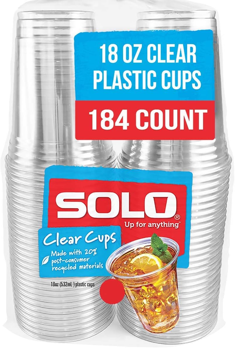 Clear Recycled Plastic Party Cups for Upscale Gatherings