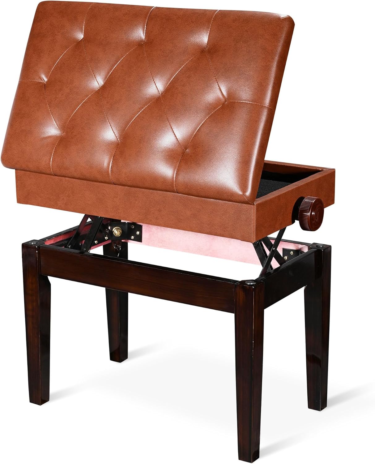 AW Adjustable Piano Bench with Storage for Comfort and Style