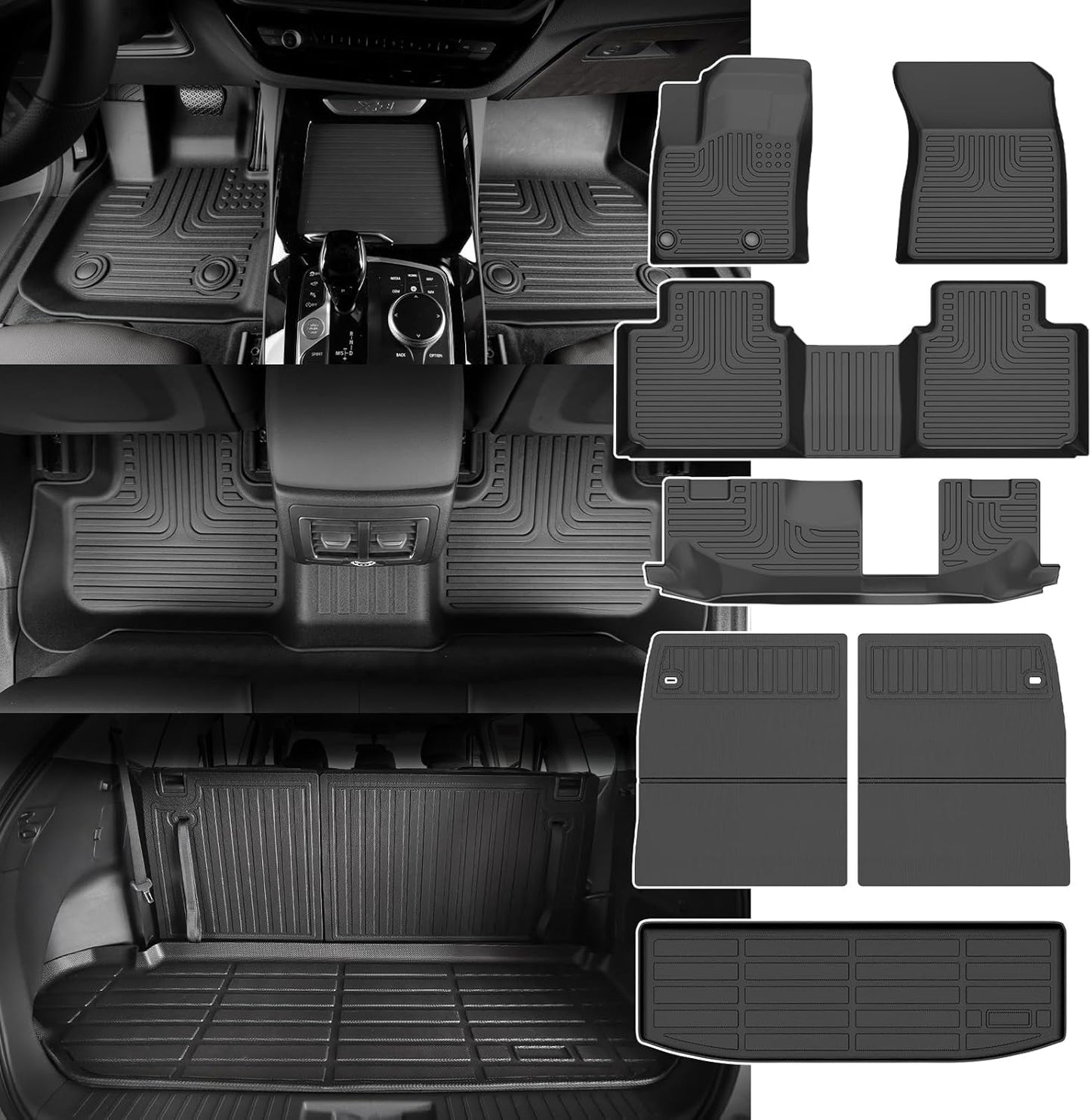 Custom Fit All Weather Floor Mats for Mitsubishi Outlander 2022-2025