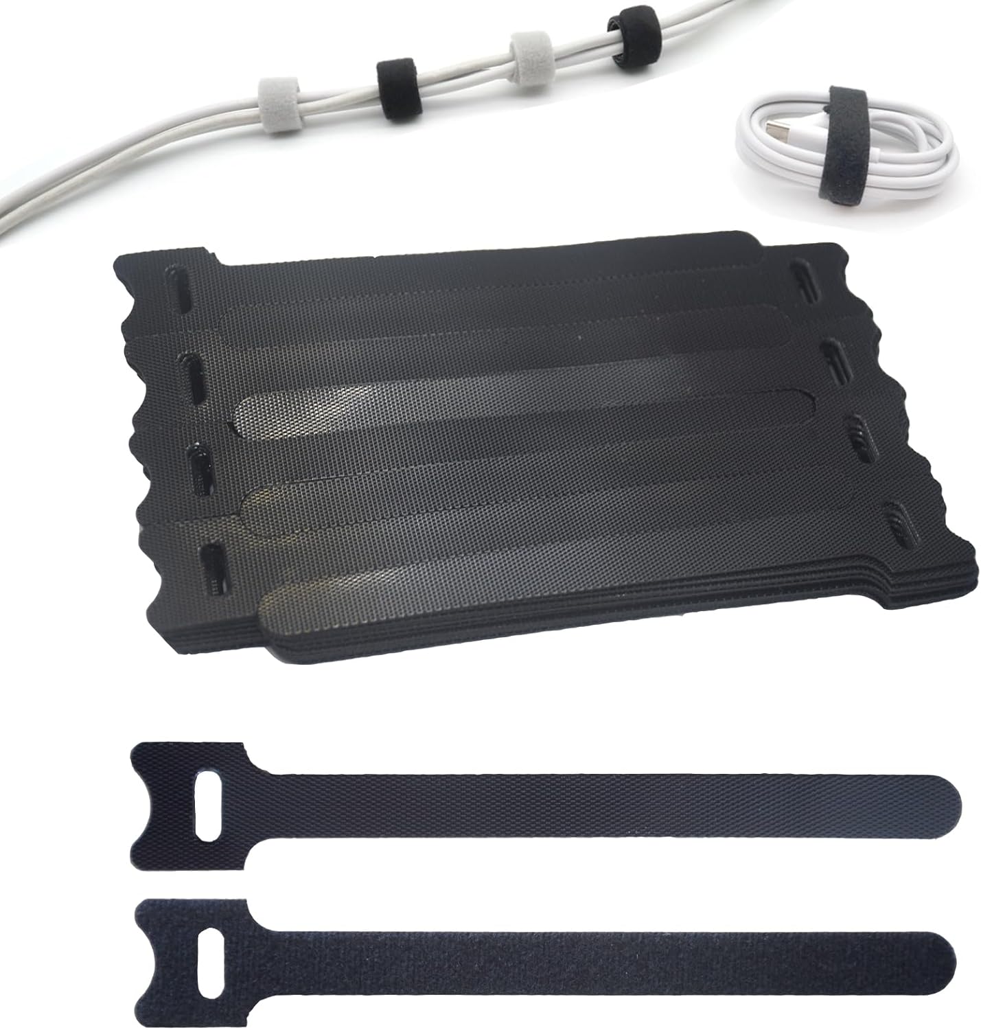 100PCS 6-Inch Reusable Cable Ties - Ultimate Cord Organization!