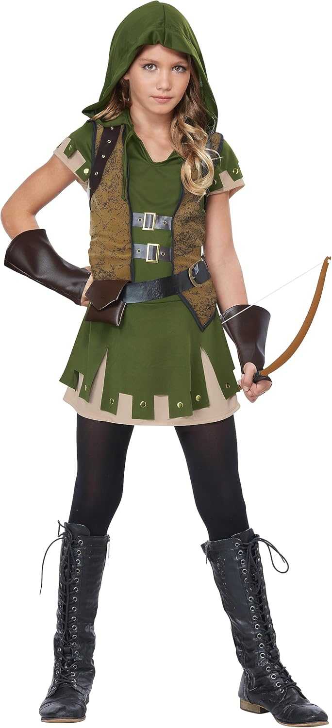 Girl's Miss Robin Hood Costume for Adventurous Dress-Up Fun