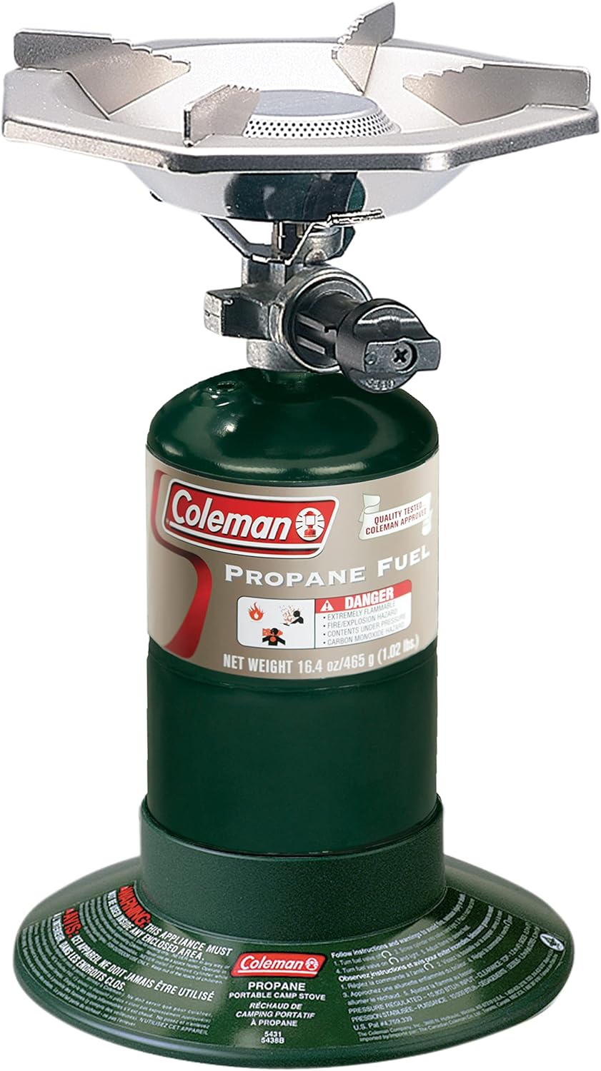 Portable Coleman Propane Stove: 10,000 BTUs Power!