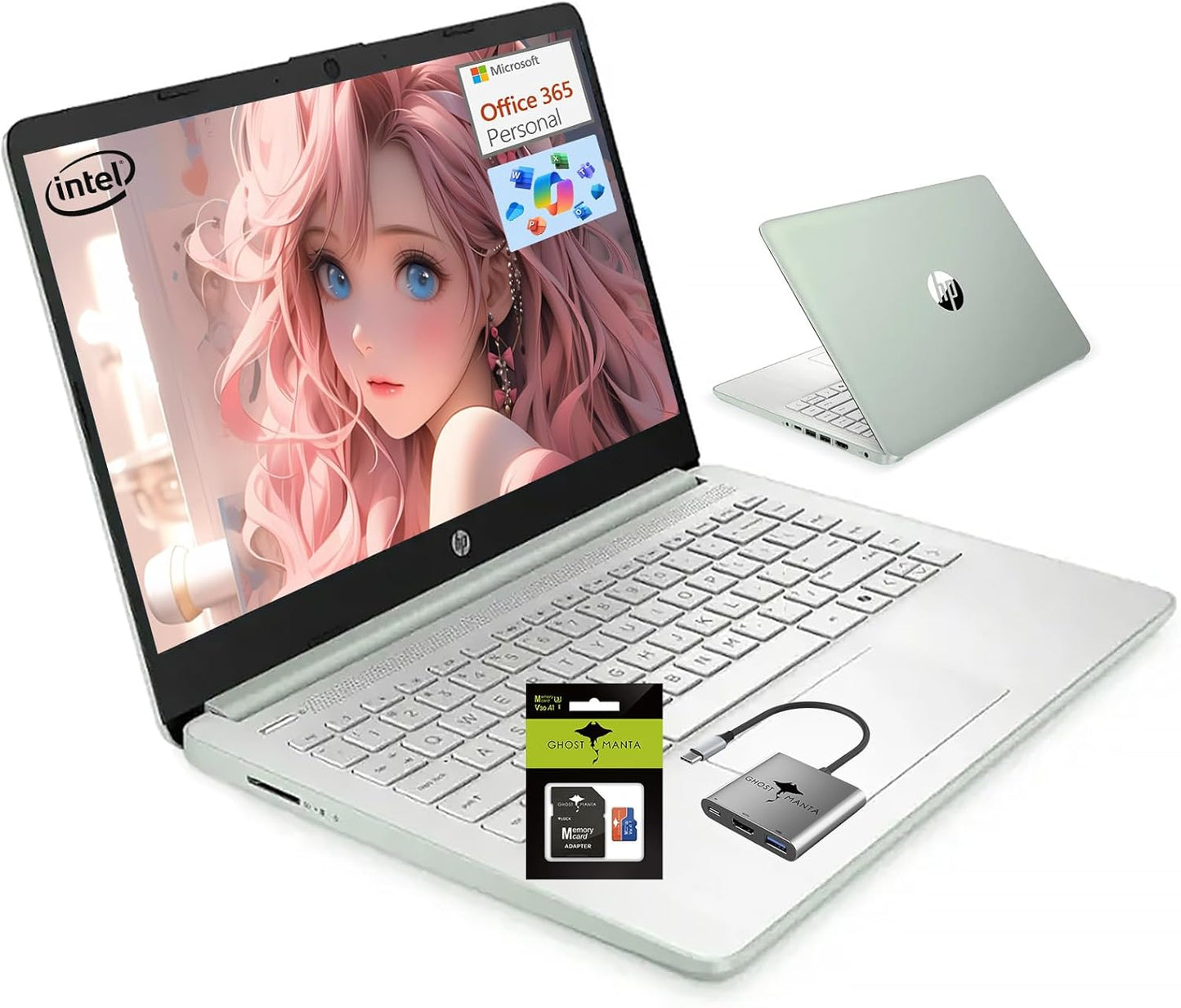HP Laptop Computer for Home Study with 16GB RAM and 384GB Storage