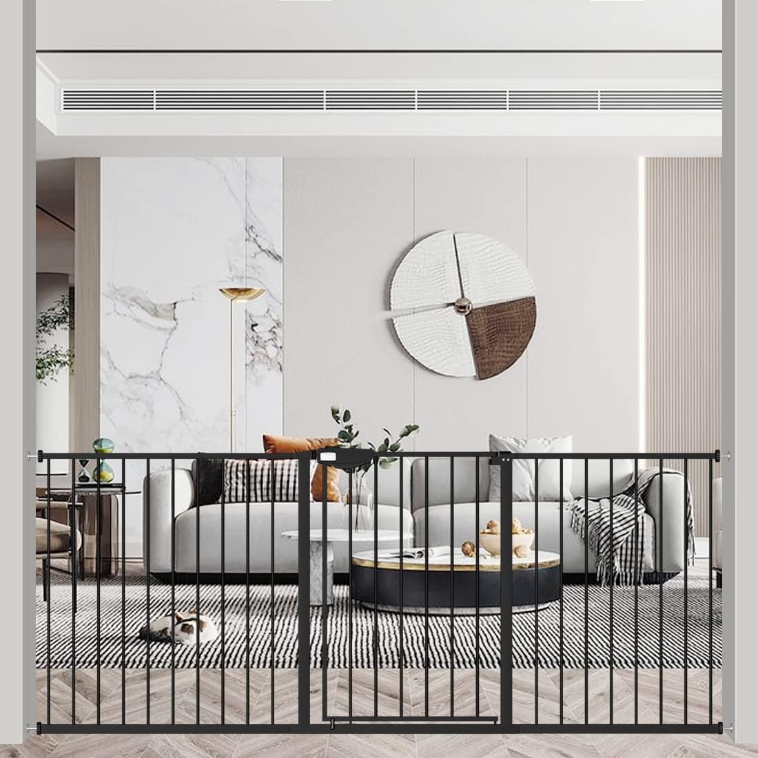 WAOWAO Triple Lock Extra Wide Baby Gate for Safety at Home