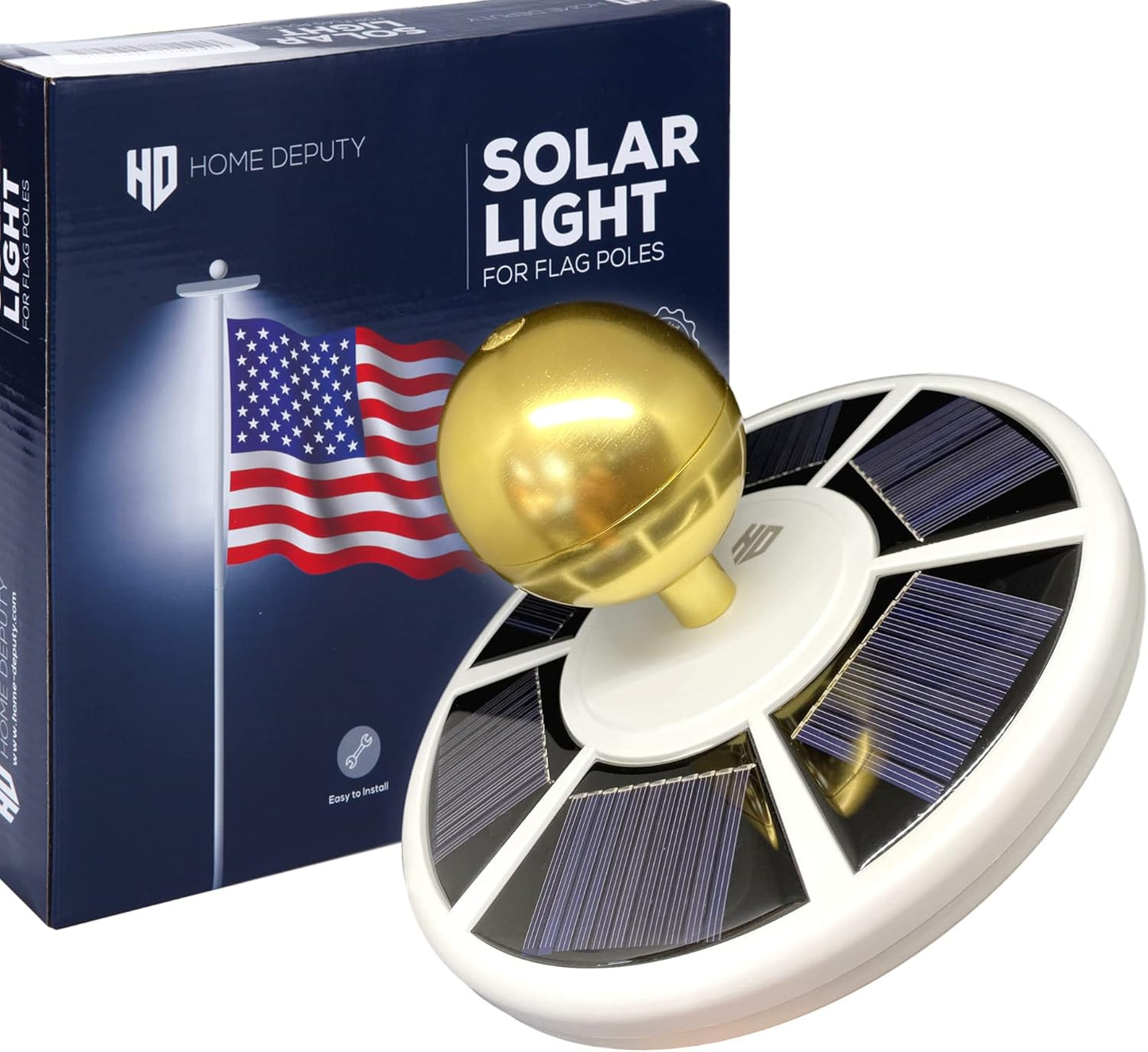 Solar Flag Pole Light - Brightest Outdoor Lighting Solution
