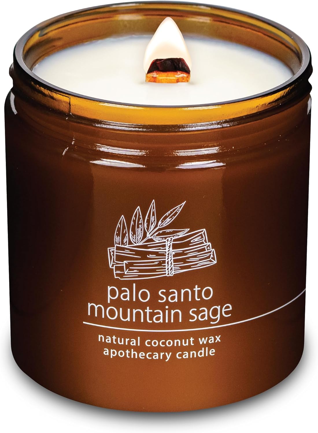 Hemlock Park Crackling Wood Wick Candle with Natural Coconut Wax