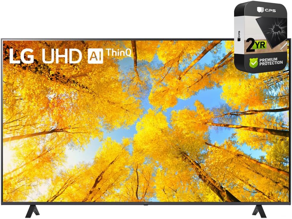 LG 65 Inch 4K UHD Smart TV Bundle + 2 YR Protection Pack
