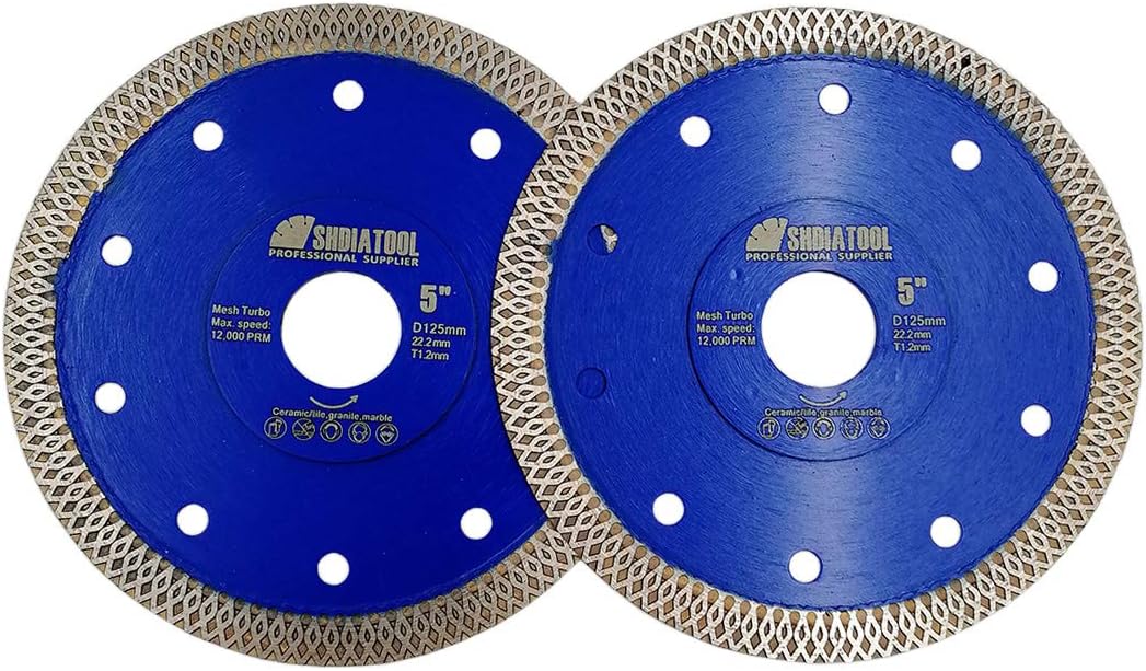 Precision Cutting Power: SHDIATOOL 5 Diamond Saw Blade 2-Pack