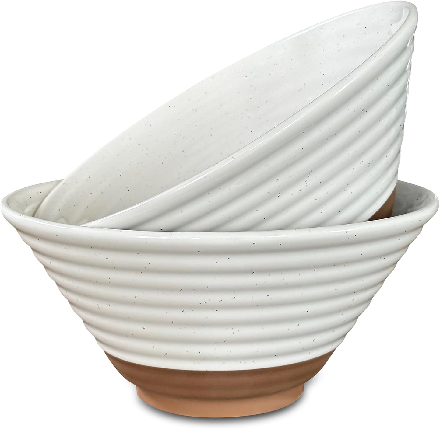 Mora Ceramic Ramen Bowl Set of 2 - Perfect for Noodles & Soup