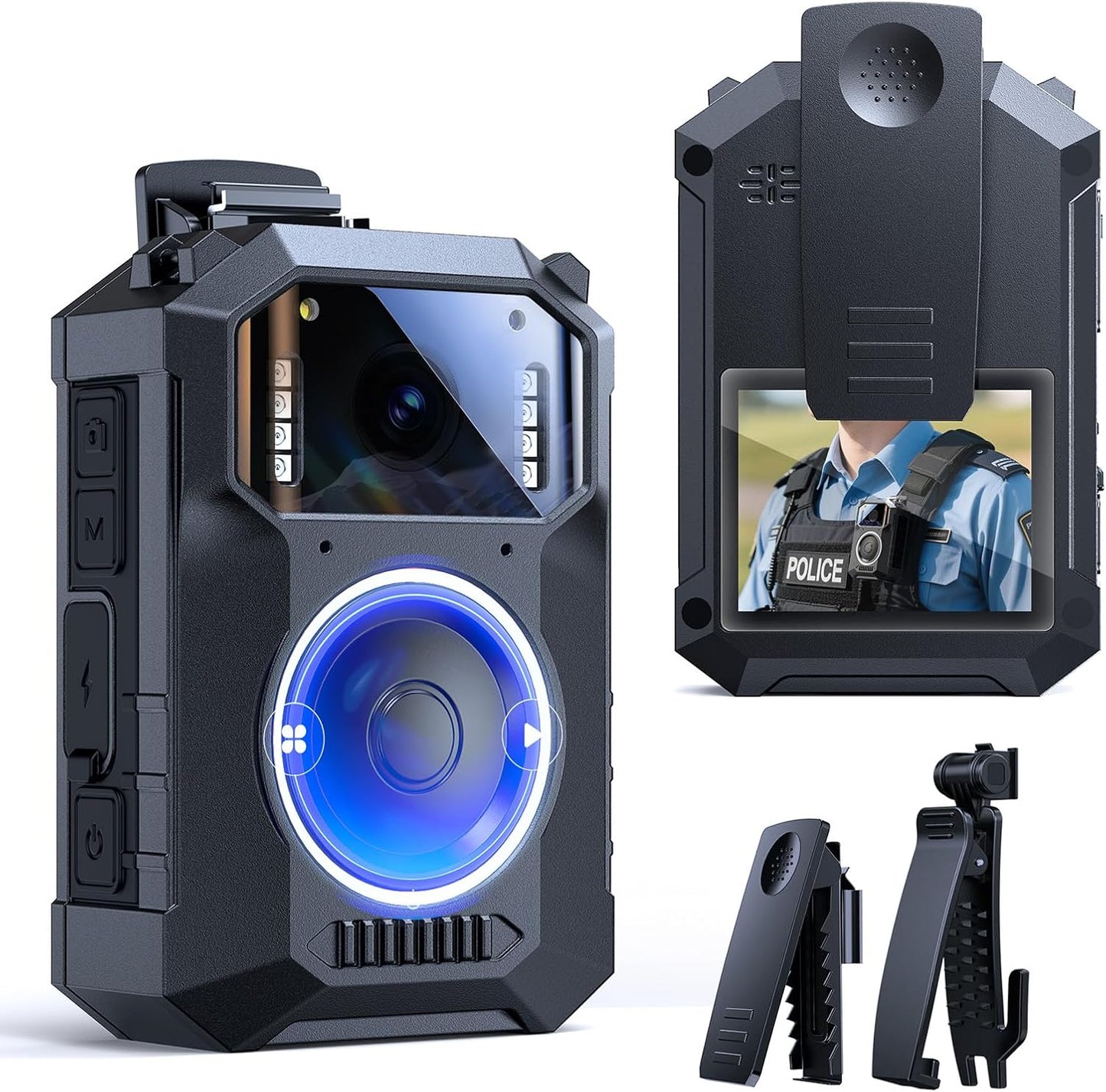 BOBLOV M11 Police Body Camera: 3.2K Video, 10H Battery Life