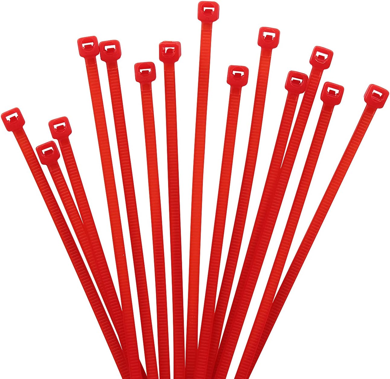 XINGO 1000 PCS 8 inch Cable Zip Ties: Strong Self-Locking Small Tie Wraps for Indoor/Outdoor - Red