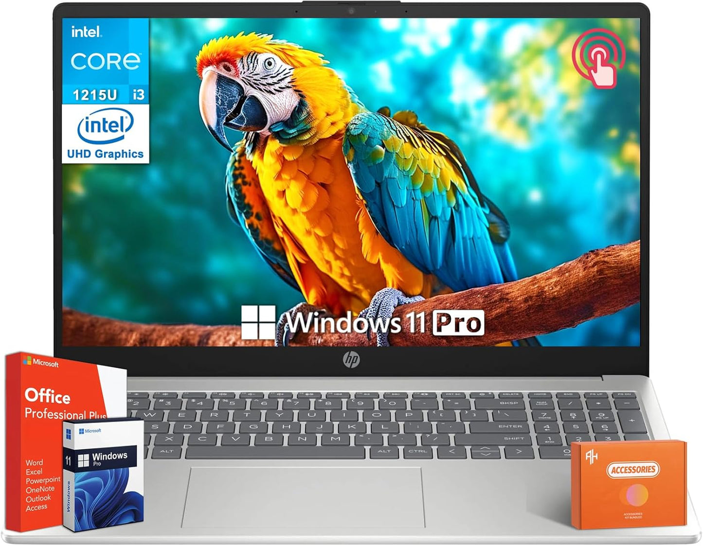 HP 15.6 Touchscreen Laptop for Students and Professionals