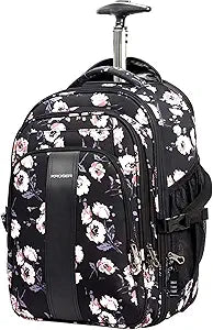 KROSER Laptop Rolling Backpack 17 inch for Travel and Work