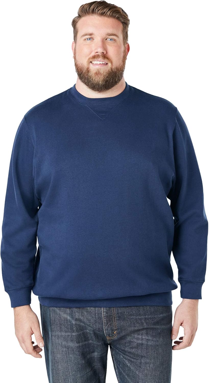 KingSize Men's Big & Tall Fleece Crewneck Sweatshirt Review