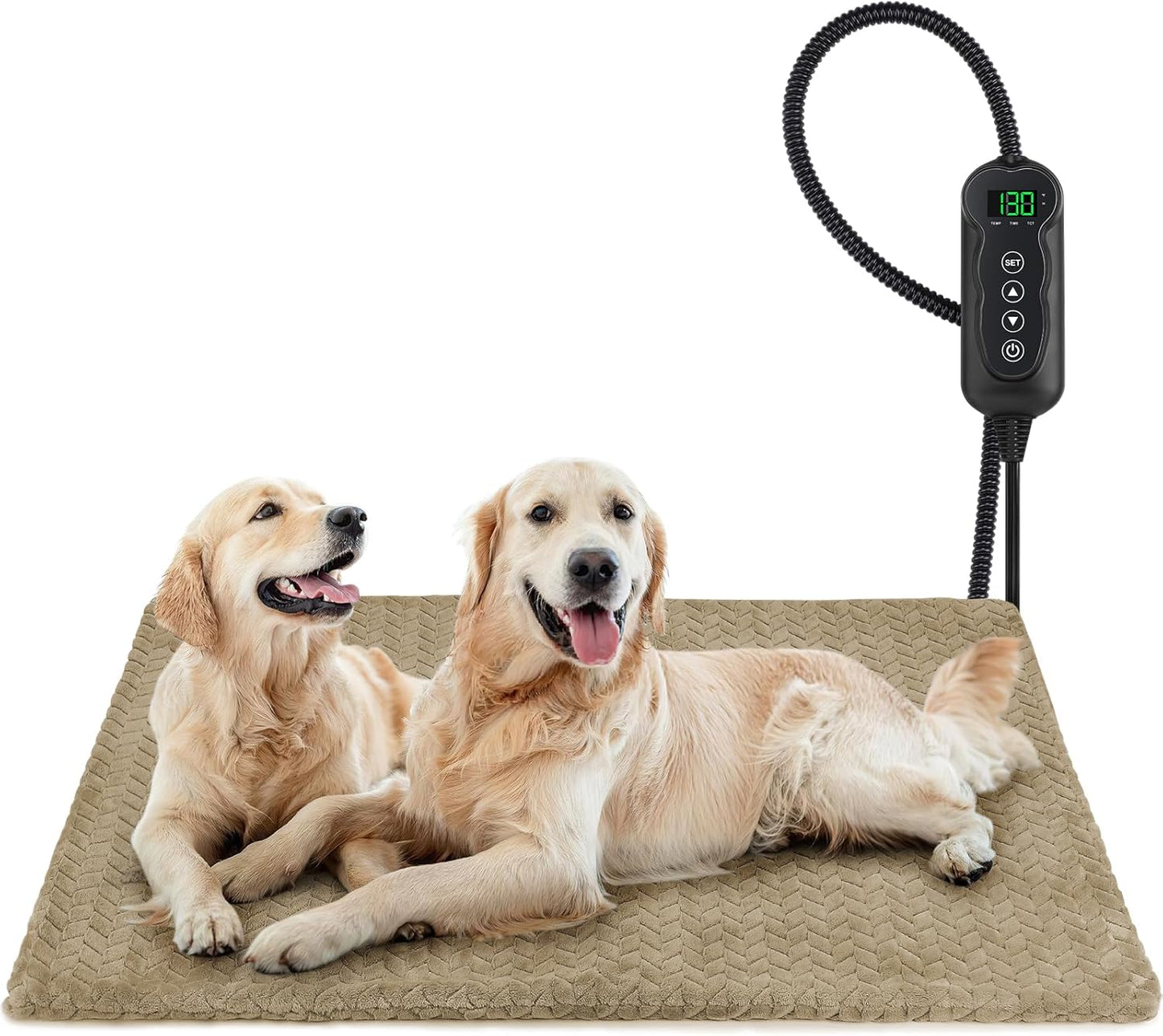 GASUR Heated Dog Bed - Waterproof Electric Heating Pad for Pets