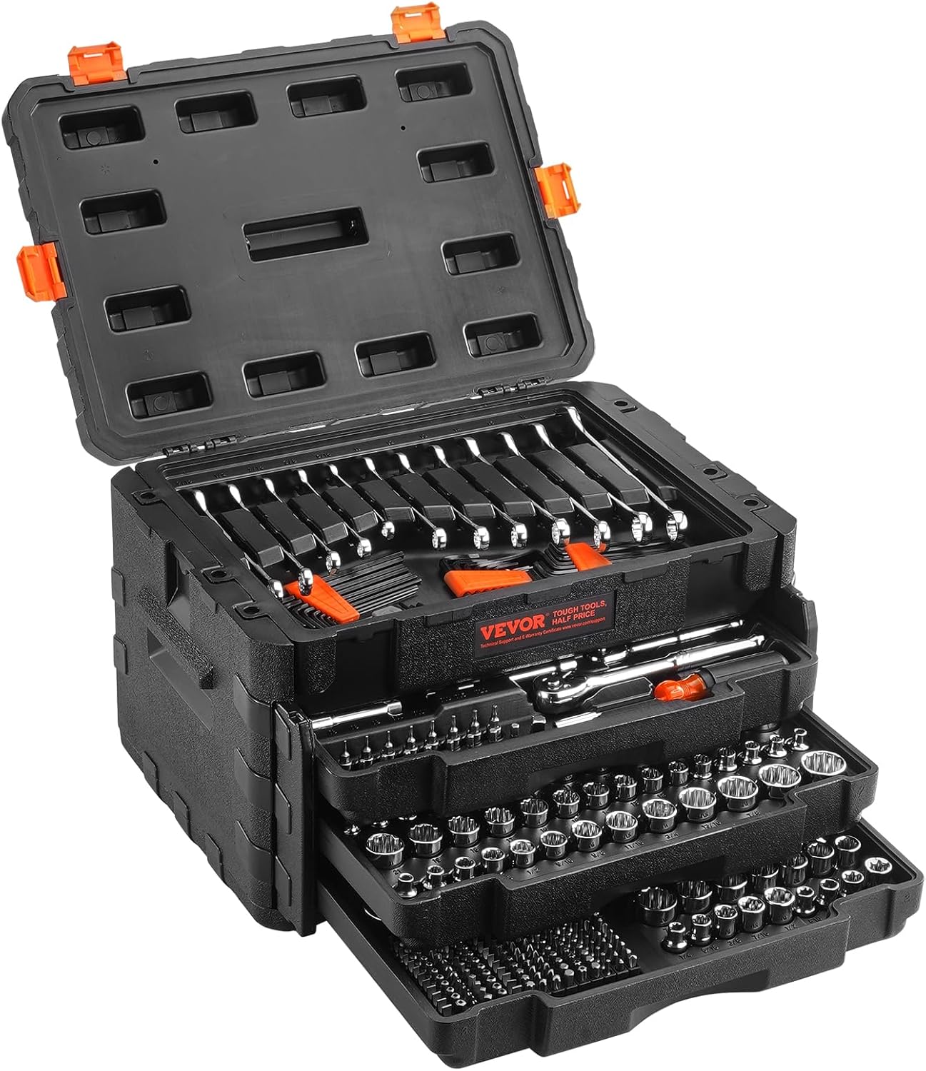VEVOR Mechanics Tool Set: 450 Pcs Socket Set for All Tasks
