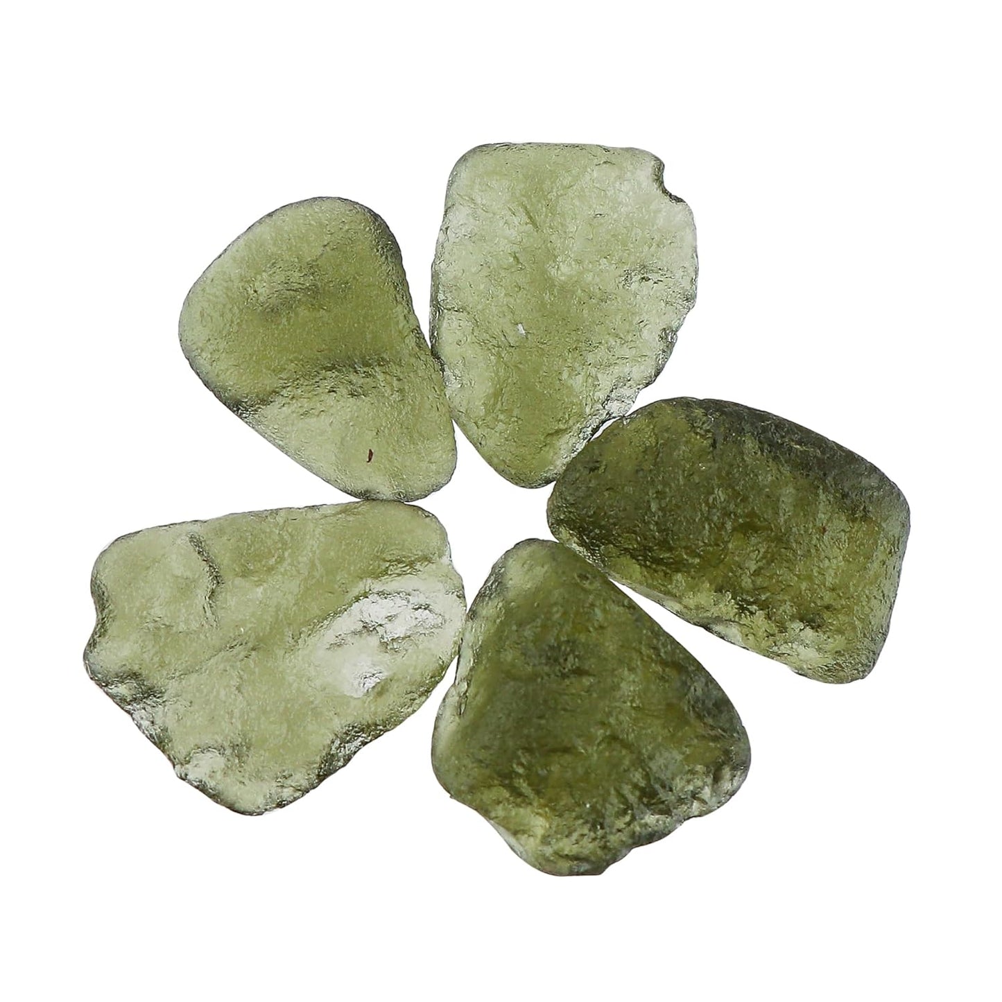 Raw Moldavite Tektite Glass Stones for Healing and Crafting