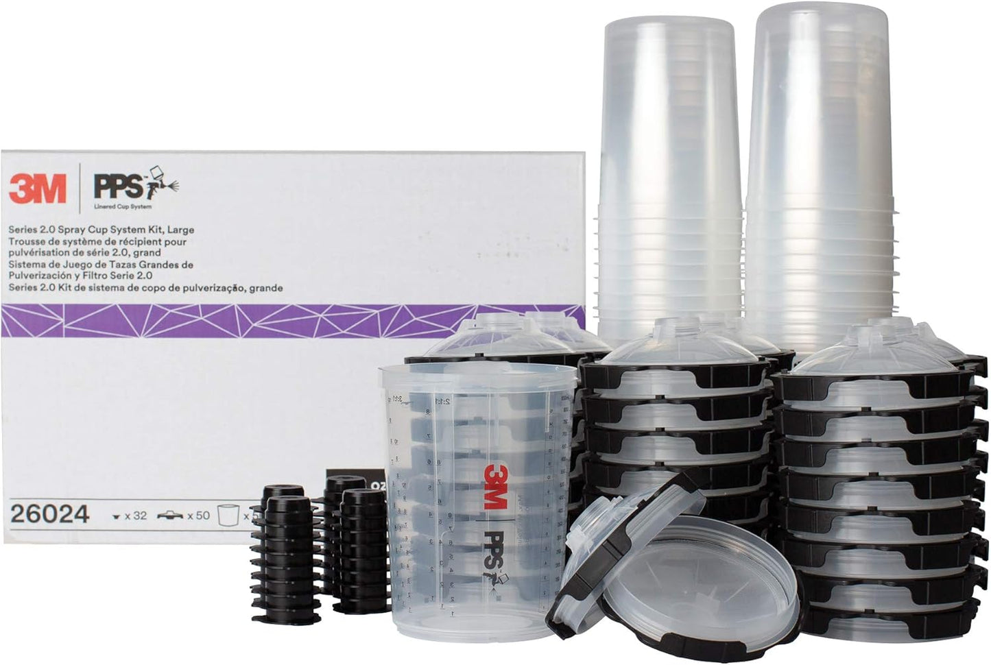 3M PPS 2.0 Spray Gun Cup Kit for Versatile Painting Projects