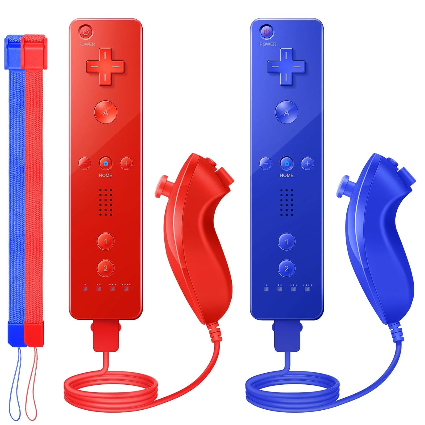 Wii Controller 2 Pack with Nunchuck Joystick for Gaming Fun